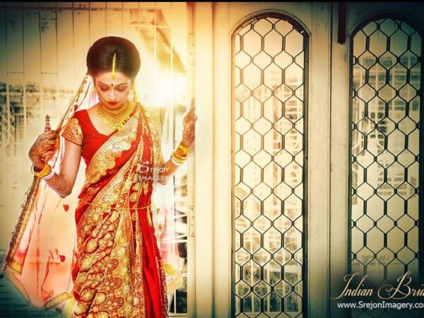 Indian Red Saree