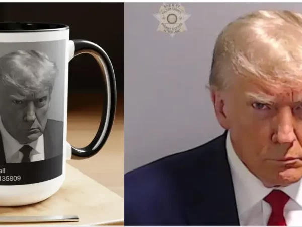 Trump Mug Shot Glass