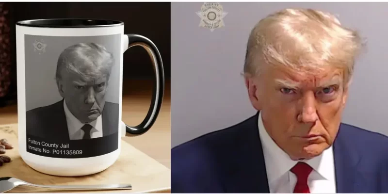 Trump Mug Shot Glass