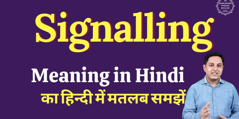 signalling meaning in hindi