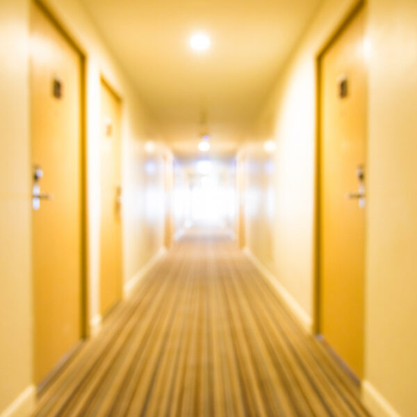 yellow hallway