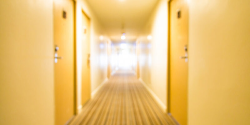 yellow hallway