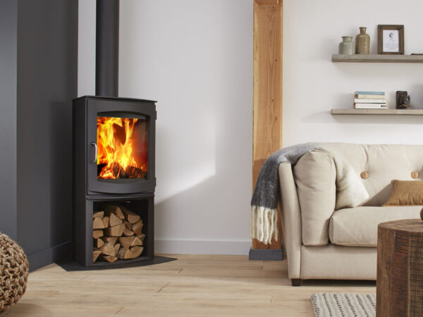 Living Room Corner Log Burner