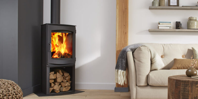 Living Room Corner Log Burner