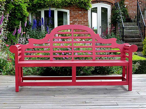 painted garden bench