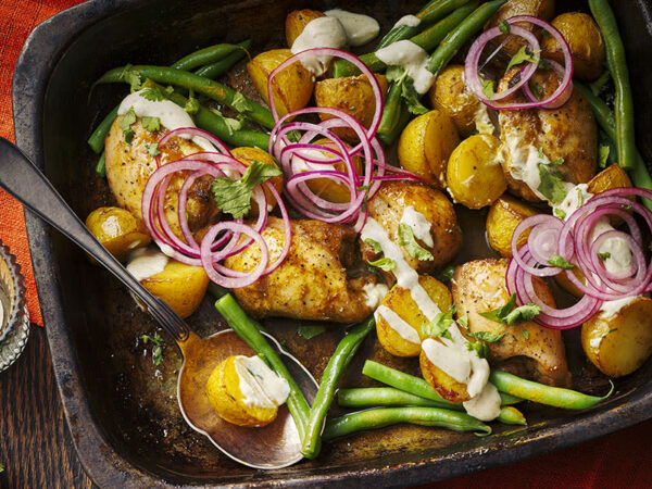 Chicken Potato Tray Bake